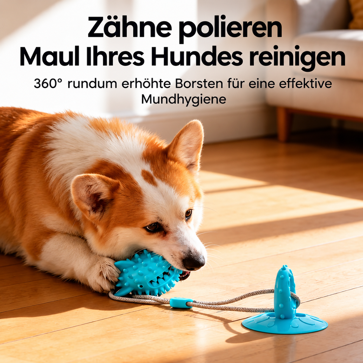 ZerrMeister – Zerrspielzeug mit Saugnapf 🐶💪